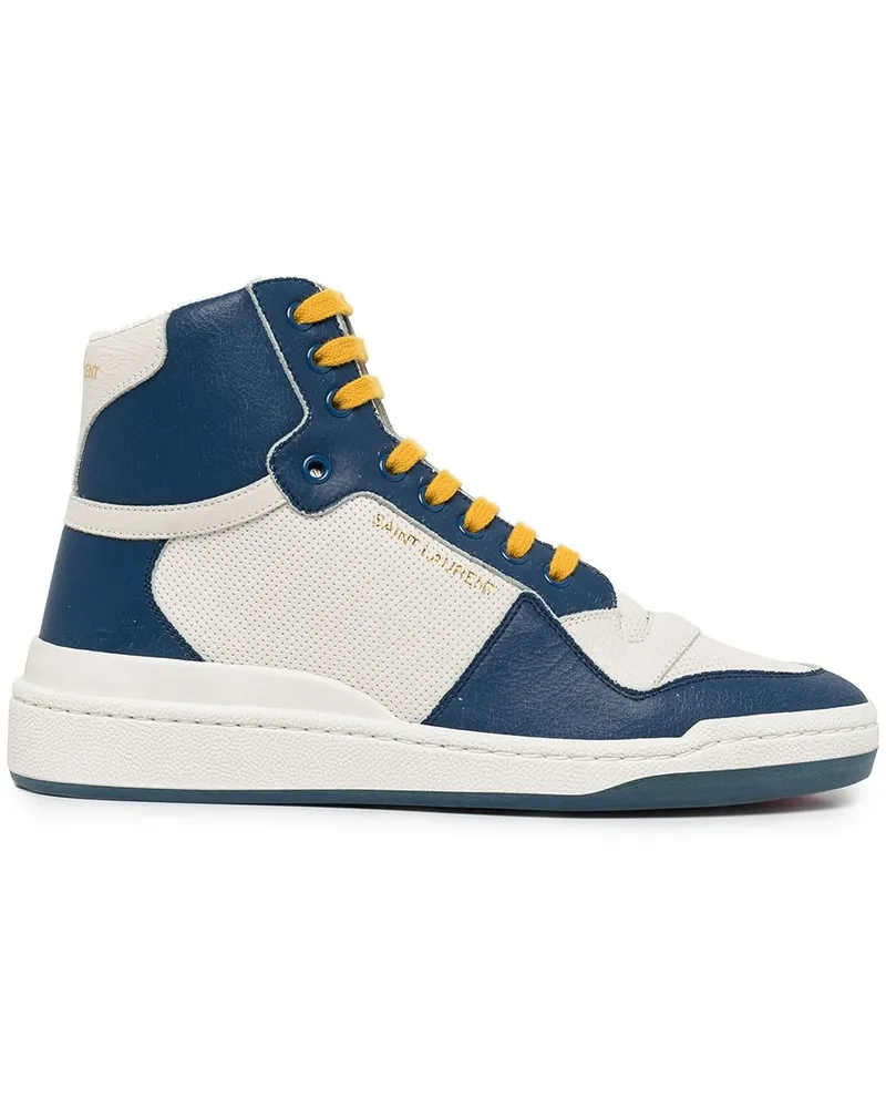 Saint Laurent SL24 mittelgroße Sneaker White
