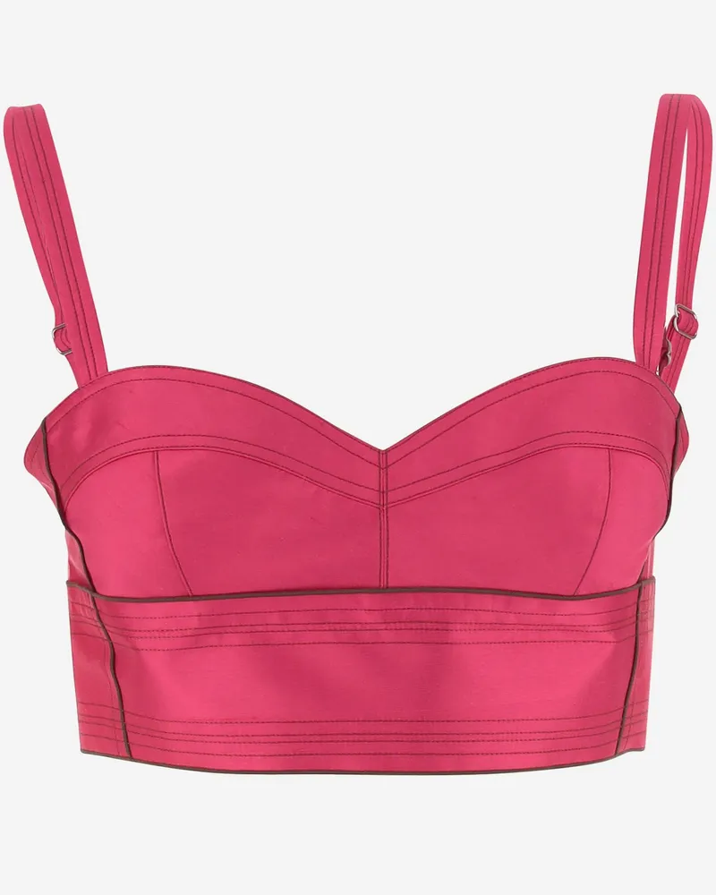 Tory Burch e Seidenoberteil Pink