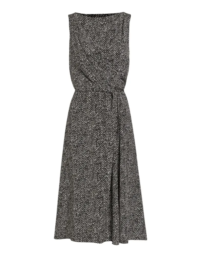 Dolce & Gabbana Chevron Print Heavy Crepe Cocktail -Kleid Hh5qs