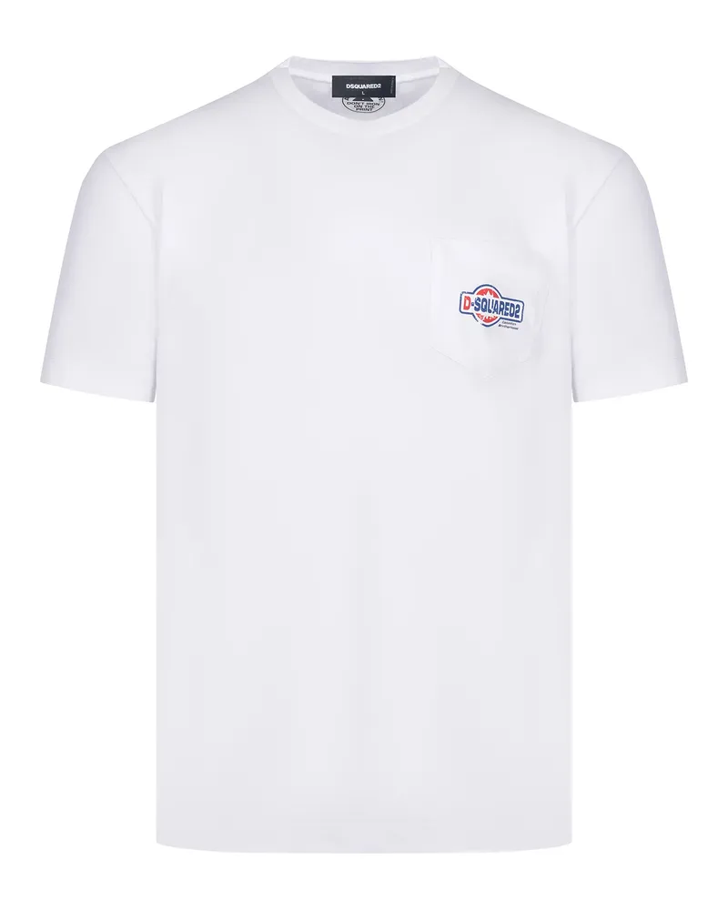 Dsquared2 T -Shirt aus Baumwolle White