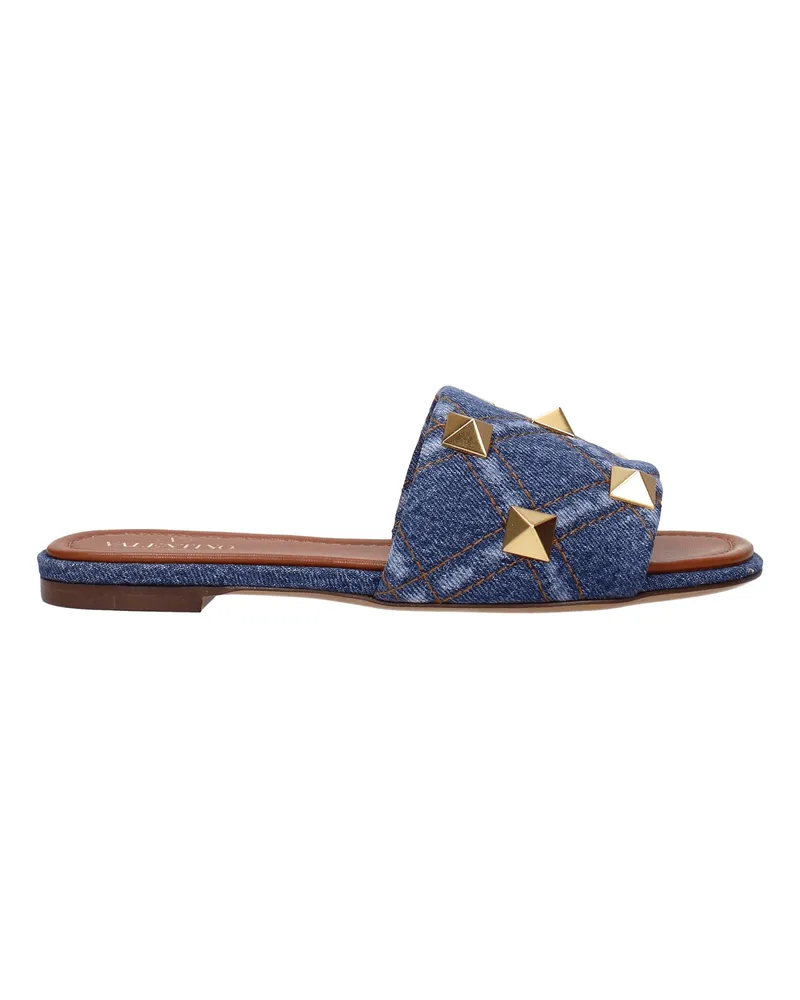 Valentino Garavani Slides und Clogs Damen Stoff Blau/Denim -
