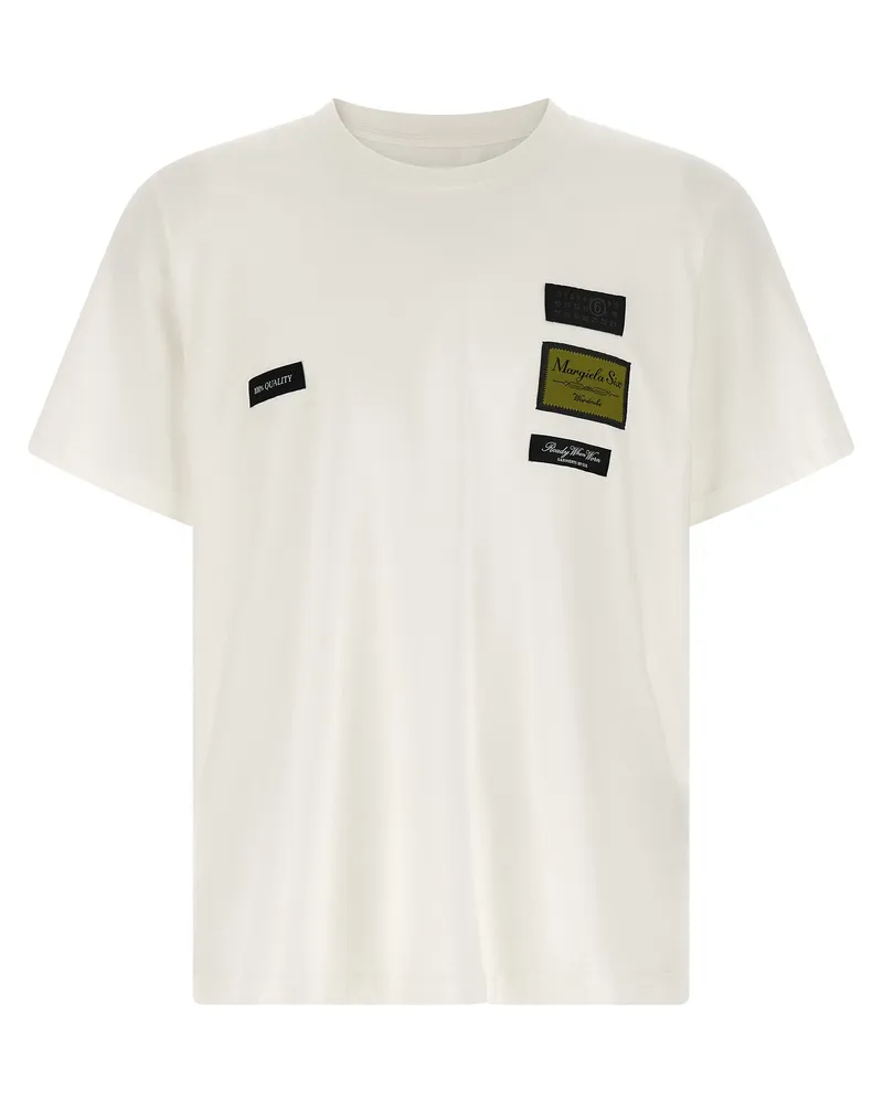 Maison Margiela Etichette“-Patch-T-Shirt White