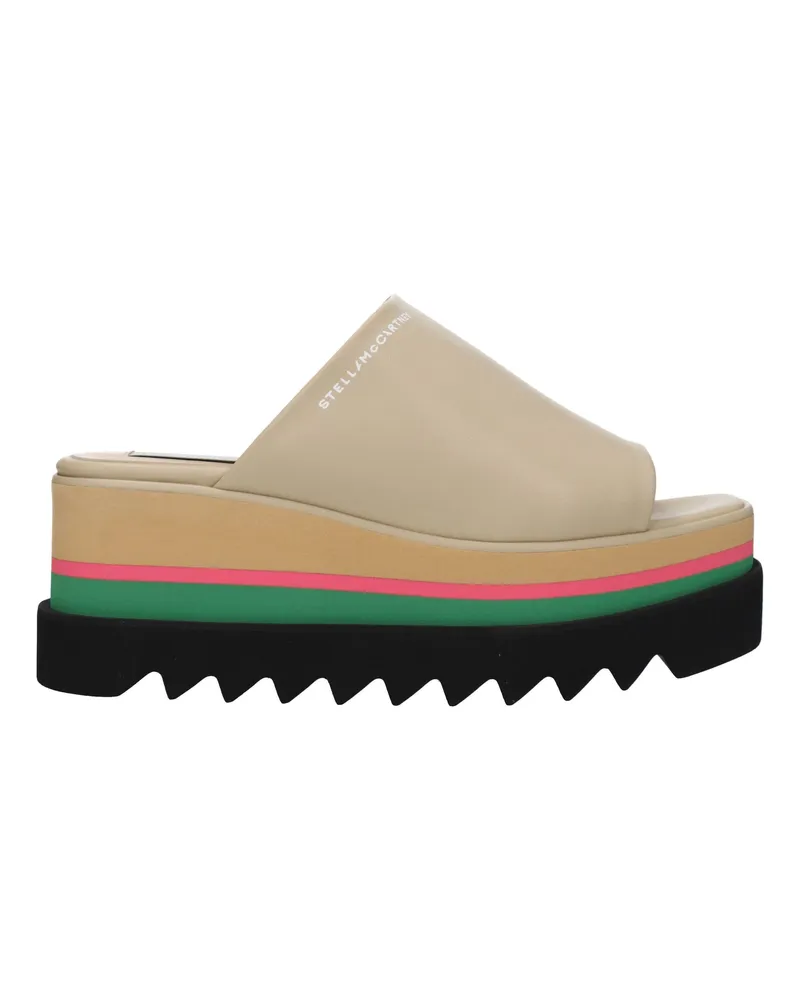 Stella McCartney Stella Mc Cartney Damens Loafer und Clogs aus Öko-Leder in Beige/Sand -