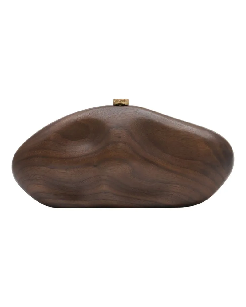 Cult Gaia Die Caldera Clutch  Synthetic Brown Braun