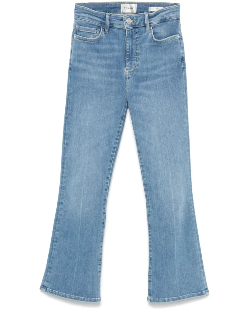 Frame Denim Rahmen Le Crop Mini Flared Jeans Blue