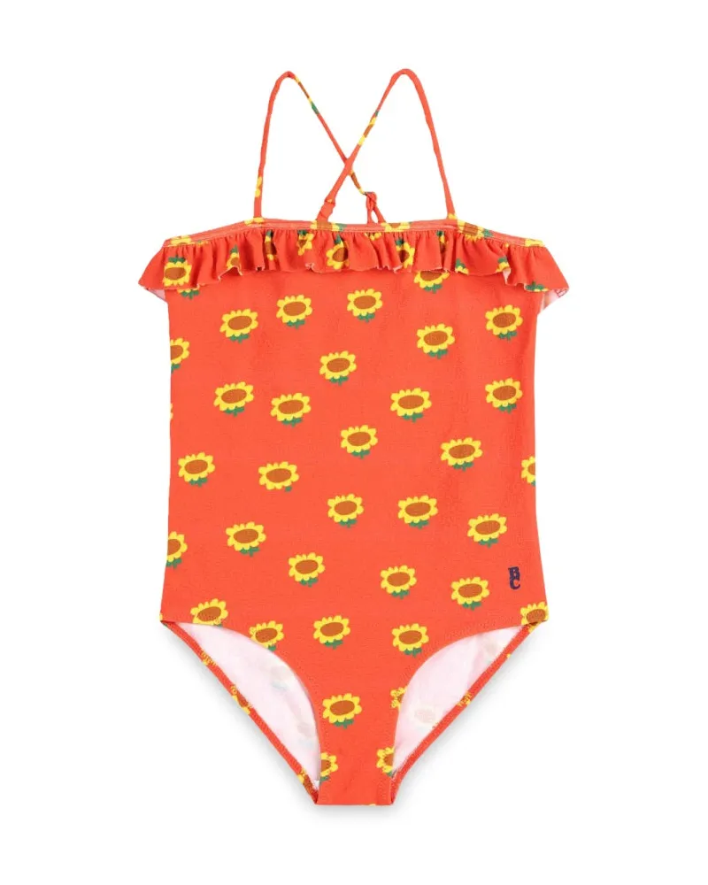 BOBO CHOSES Bobo gewählt Girl Interoperability Costum mit Sonnenblumen überall Red