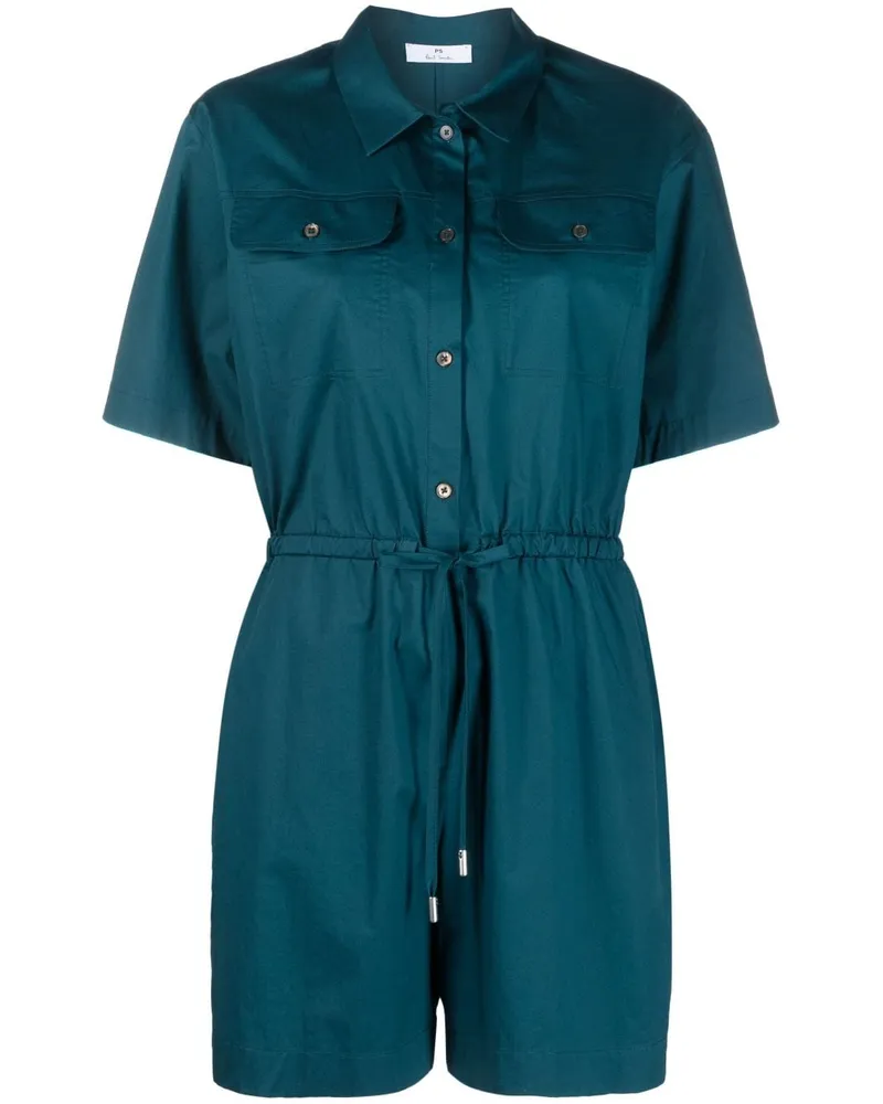 Paul Smith Cotton Playsuit Blue