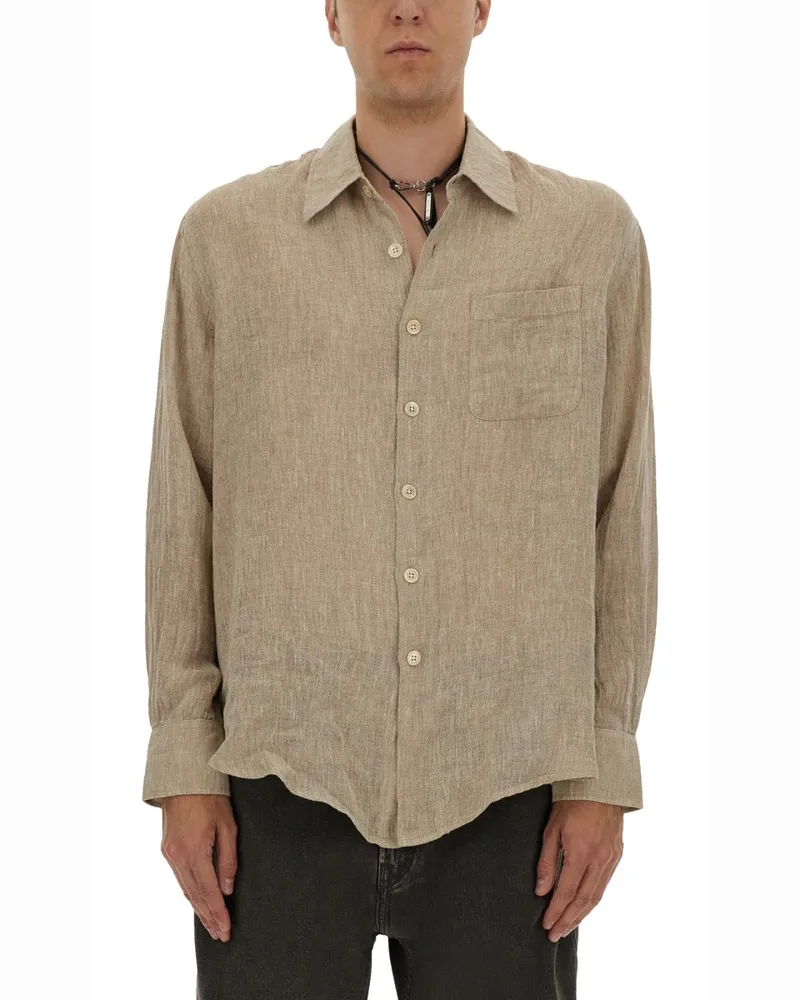 Our Legacy Unser Erbe "über" Hemd Beige