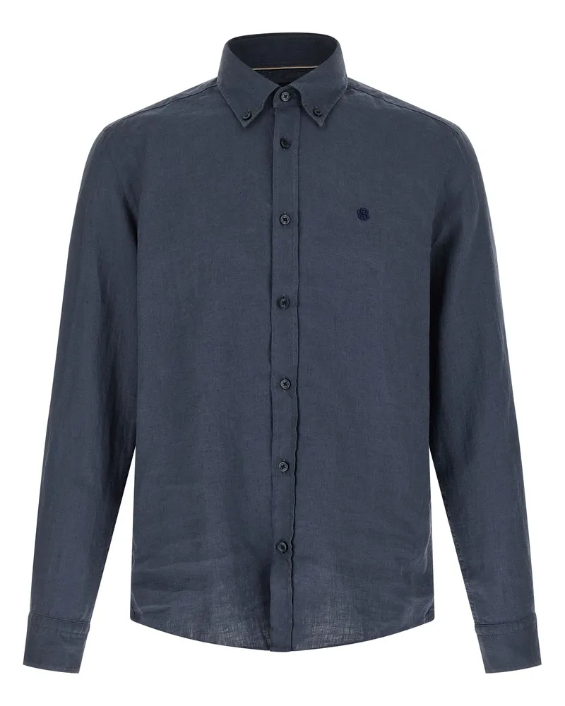 HUGO BOSS H Liam' Hemd Blue