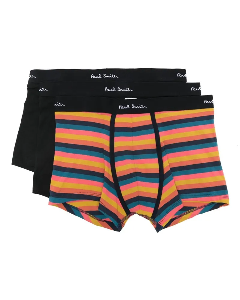 Paul Smith Artist Stripe Trunk 3 Pack Black