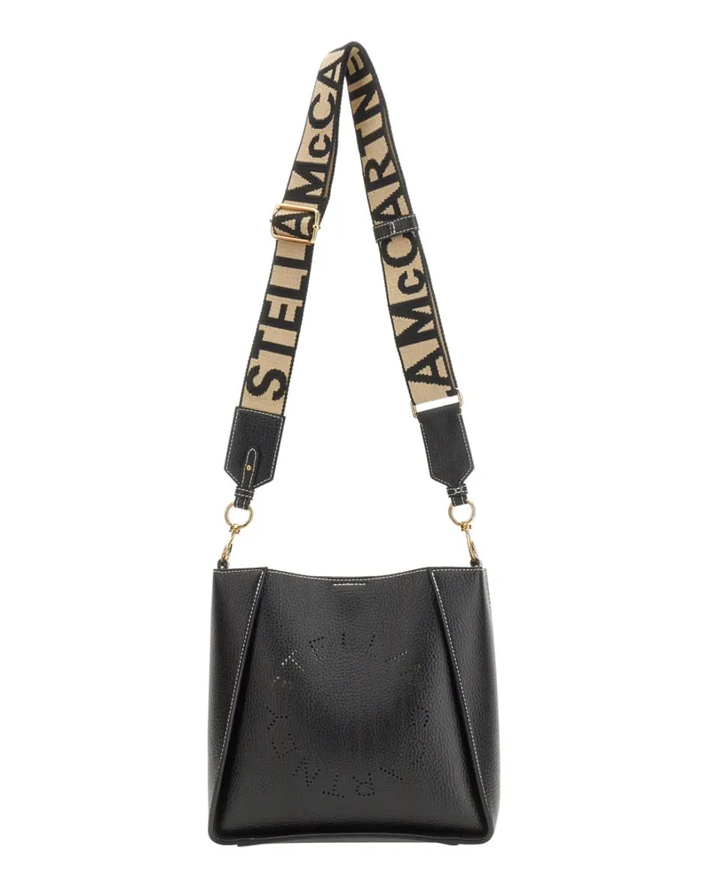 Stella McCartney Stella Mc Cartney Umhängetasche mit Logo Black