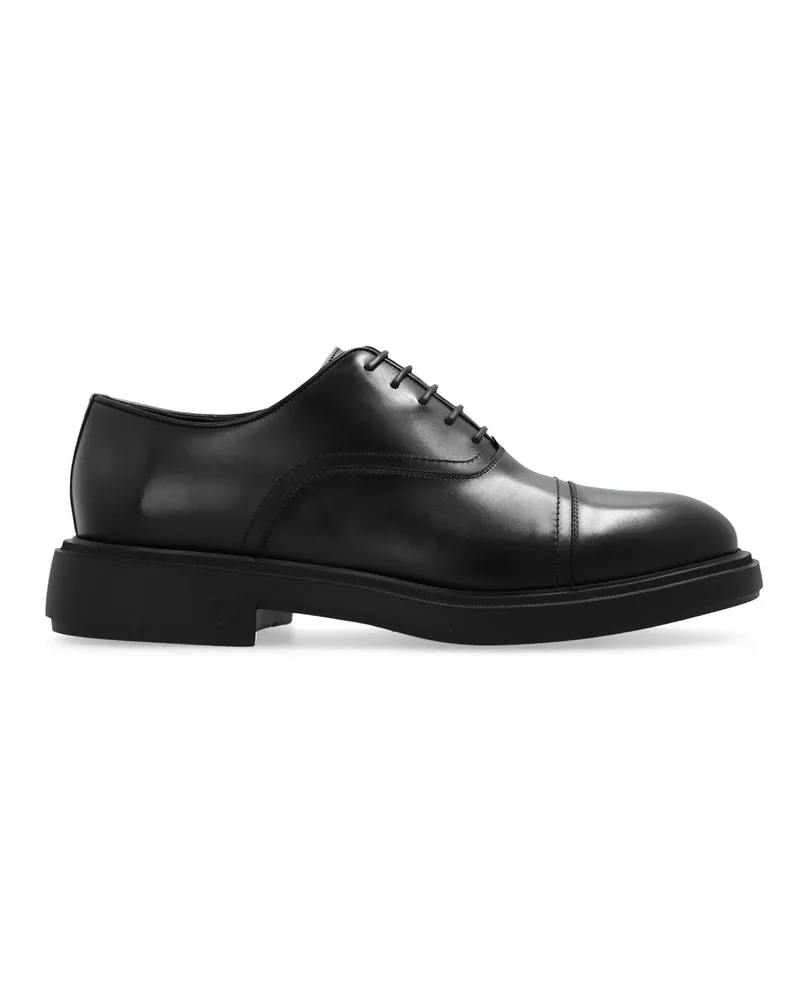 Ferragamo Leder Oxford Black