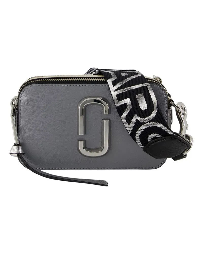 Marc Jacobs Der Snapshot Crossbody  Ledergrau Grau