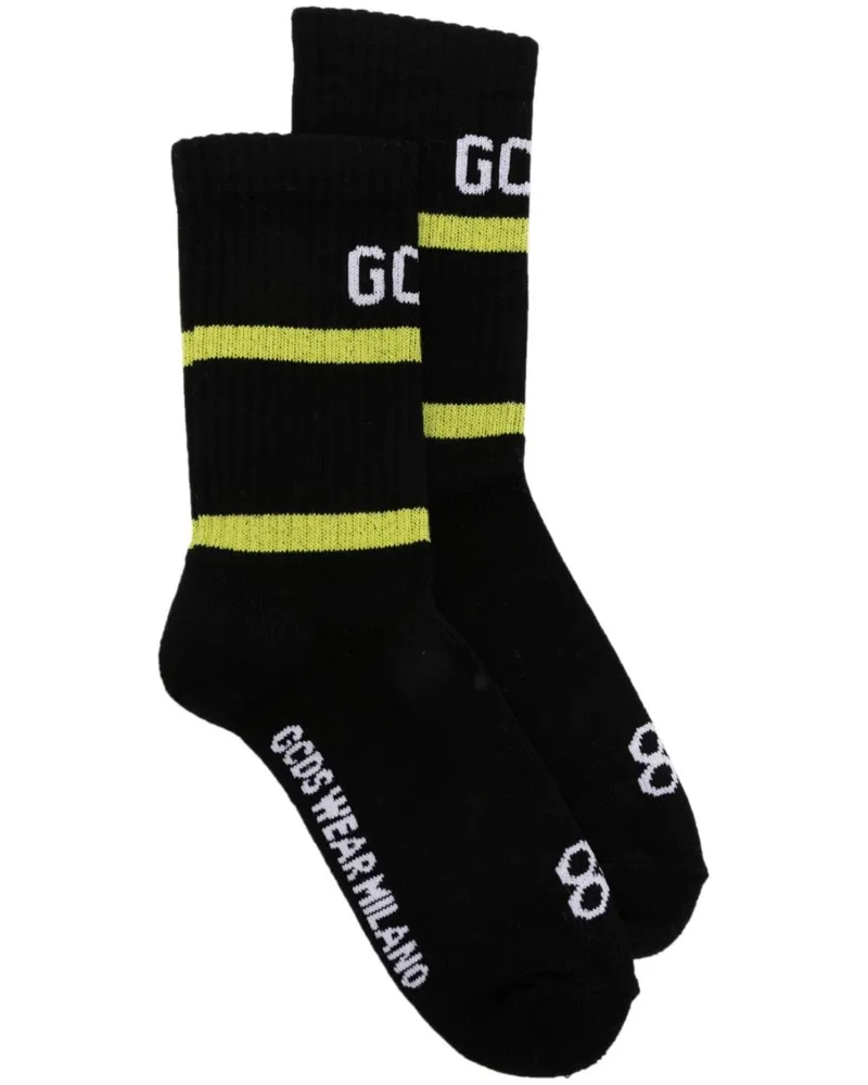 GCDS Socken mit Logo Black