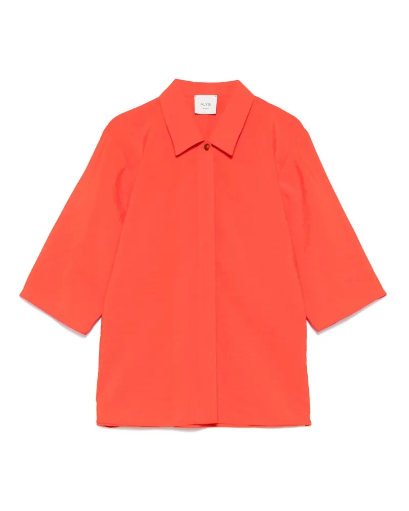 ALYSI Seidenmischhemd Red