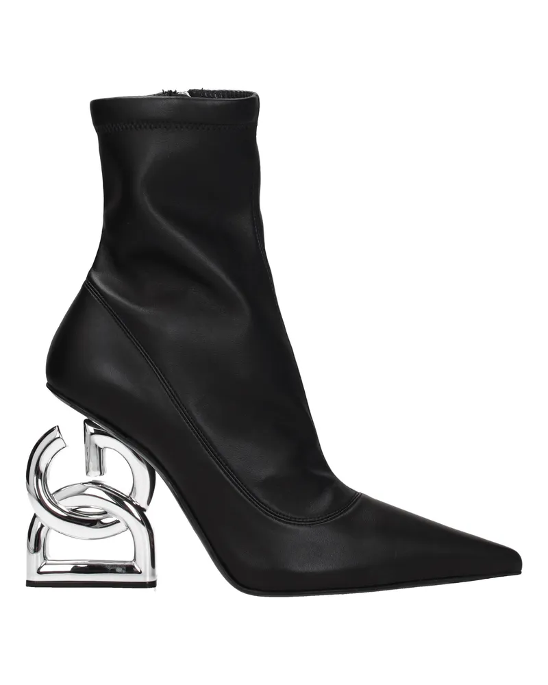 Dolce & Gabbana Frauen 's Lederstiefel schwarz -