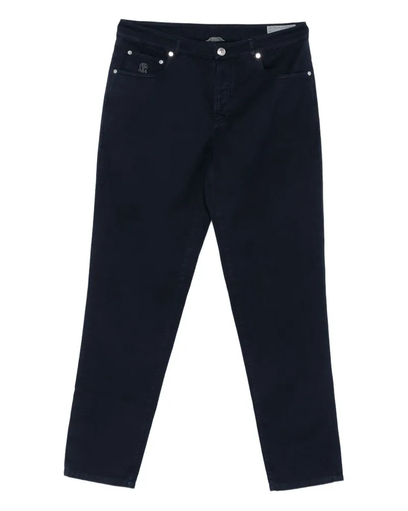 Brunello Cucinelli Baumwollhose Blue