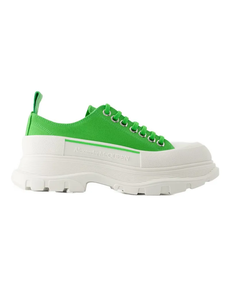 Alexander McQueen Tread Slick -Sneaker  Green/White Leder Green