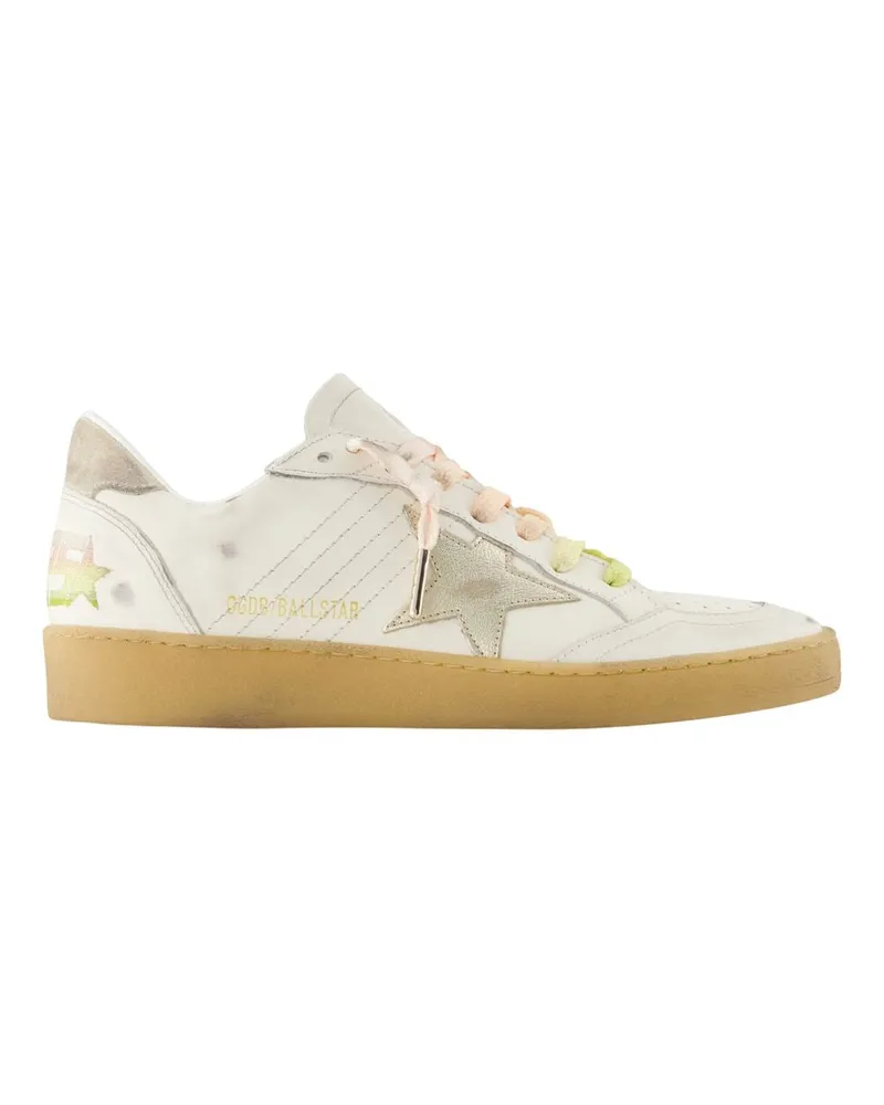 Golden Goose Ballstar -Sneaker  Deluxe Marke Leder Weiß White