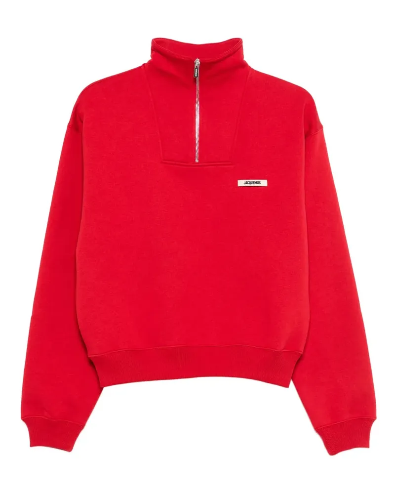 Jacquemus Zip -up -Sweatshirt Red