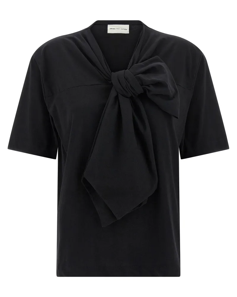 Dries van Noten Trocknen van Note 'HEBITTA' T -Shirt Black