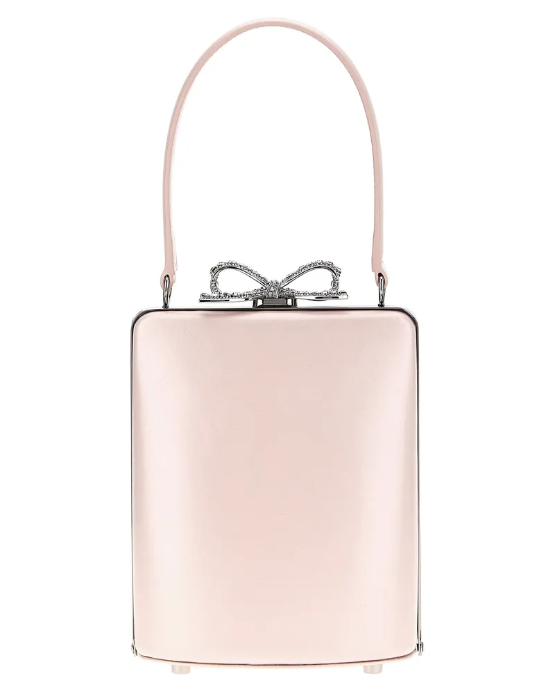 Self-Portrait Self -Porträt 'Pink Leder Mini Bow' Handtasche Pink
