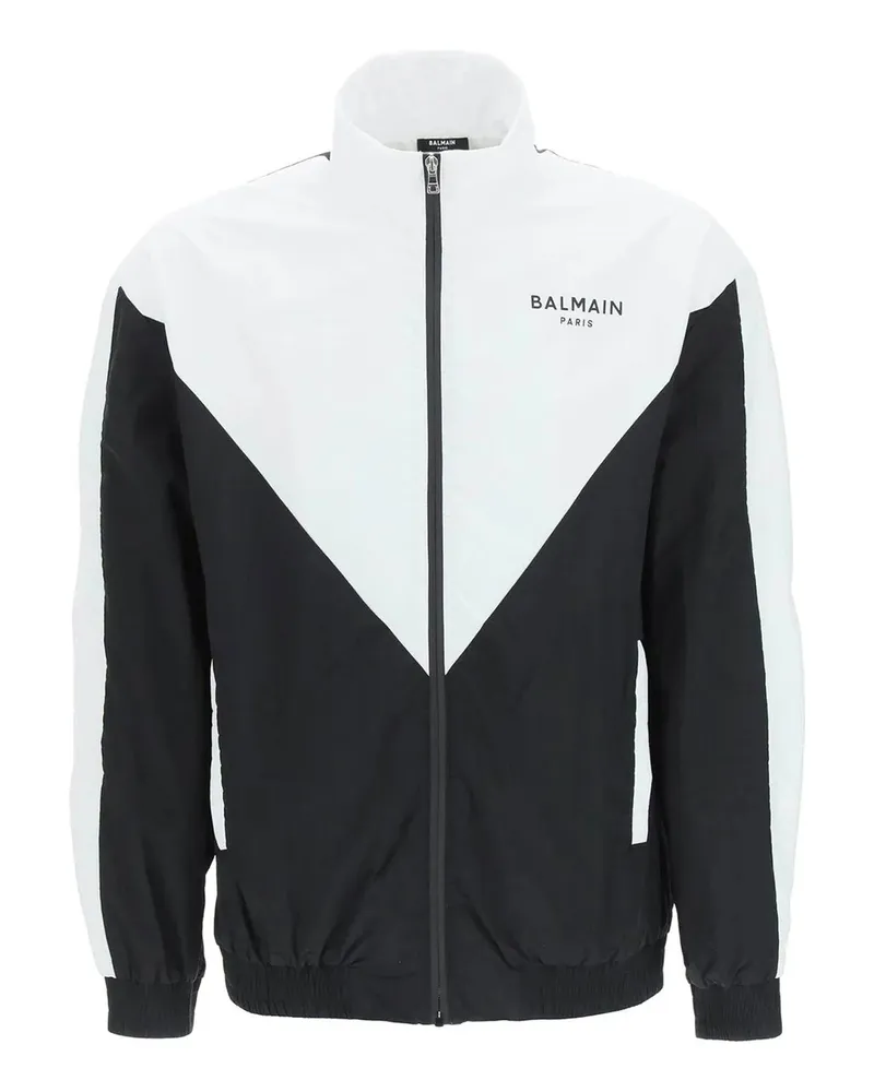 Balmain Logo Windbreaker Schwarz