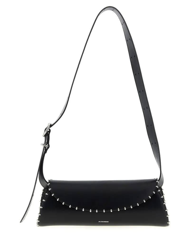 Jil Sander Cannolo' kleiner Umhängetasche Black