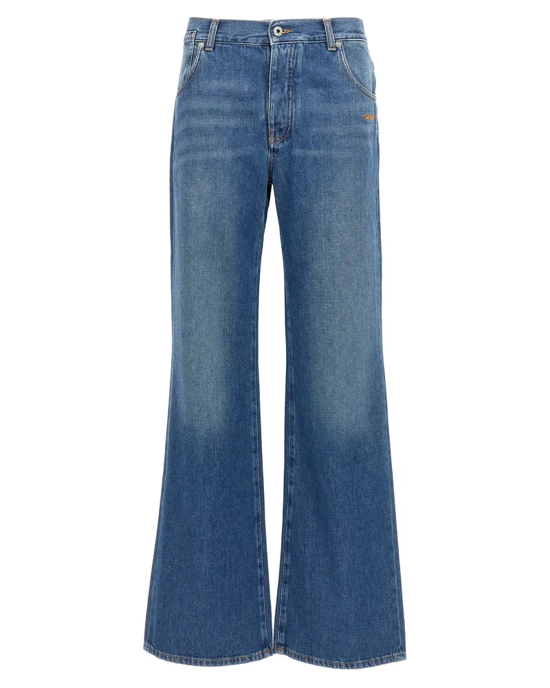 OFF-WHITE Logo Stickjeans Blue