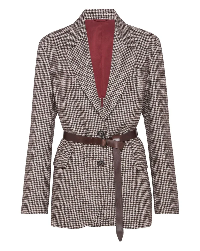 Brunello Cucinelli Wool Blazerjacke Brown