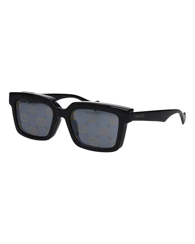 Gucci Herrens Sonnenbrille aus schwarzem Acetat -