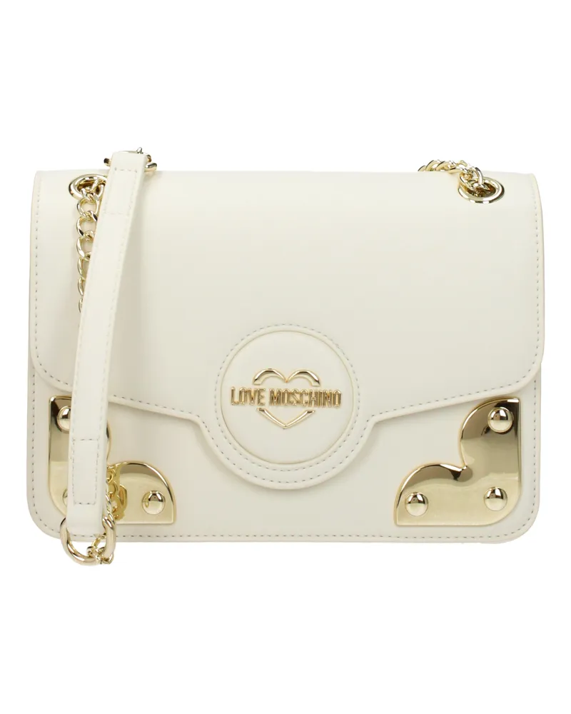 Moschino Damens Umhängetaschen Polyurethan Beige/Butter -