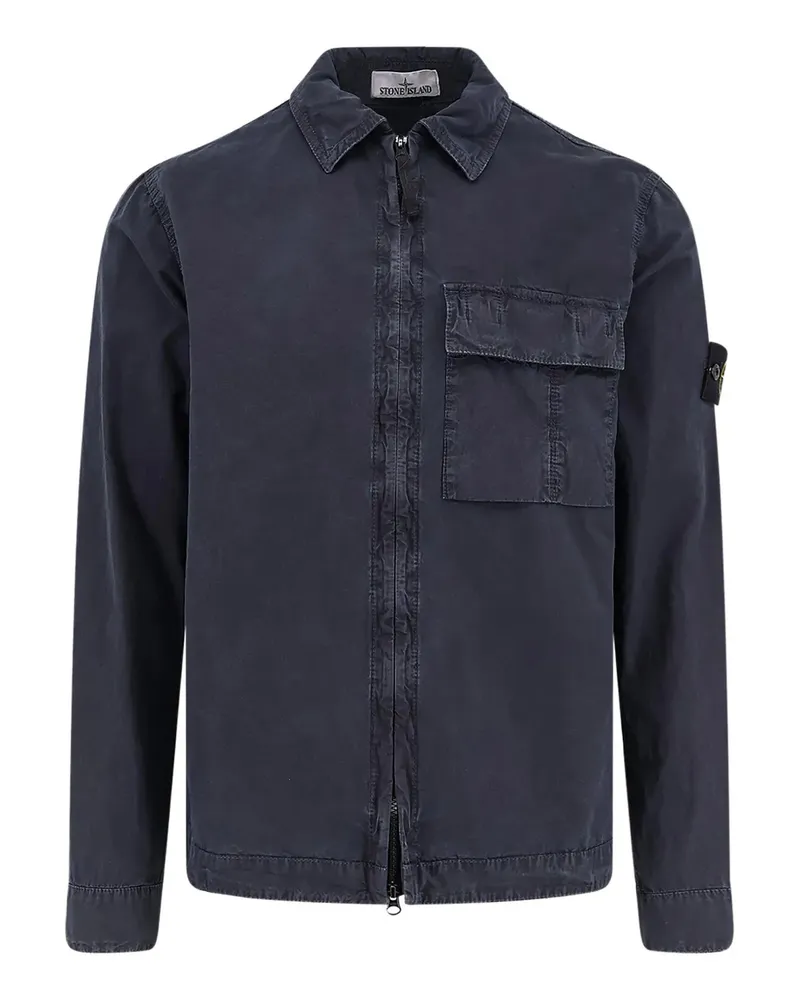 Stone Island Hemden Blau Blue