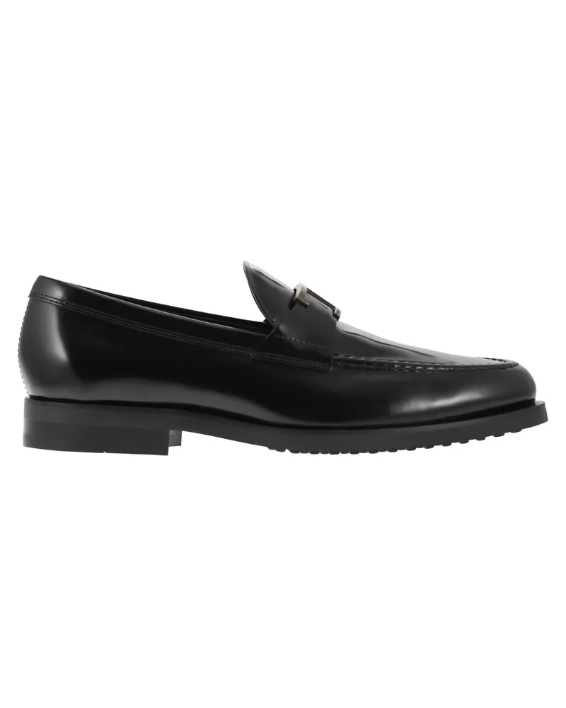 TOD'S Tods zeitloser Lederläufer t Schwarz