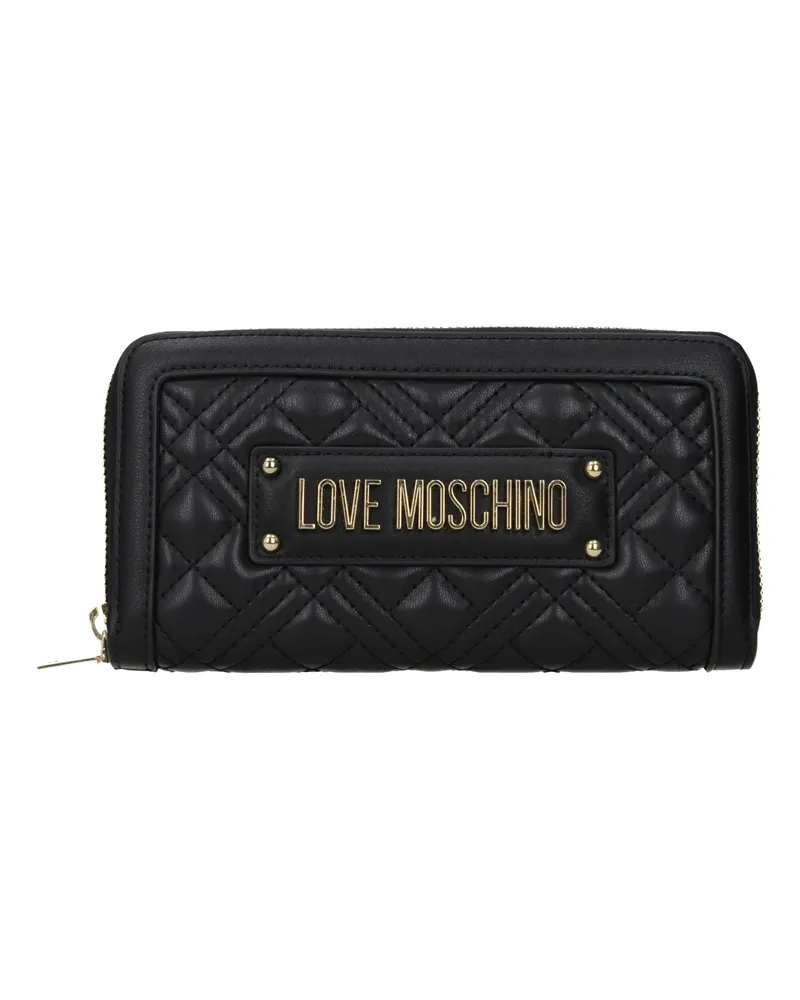 Moschino Damens Geldbörse Polyurethan Schwarz -