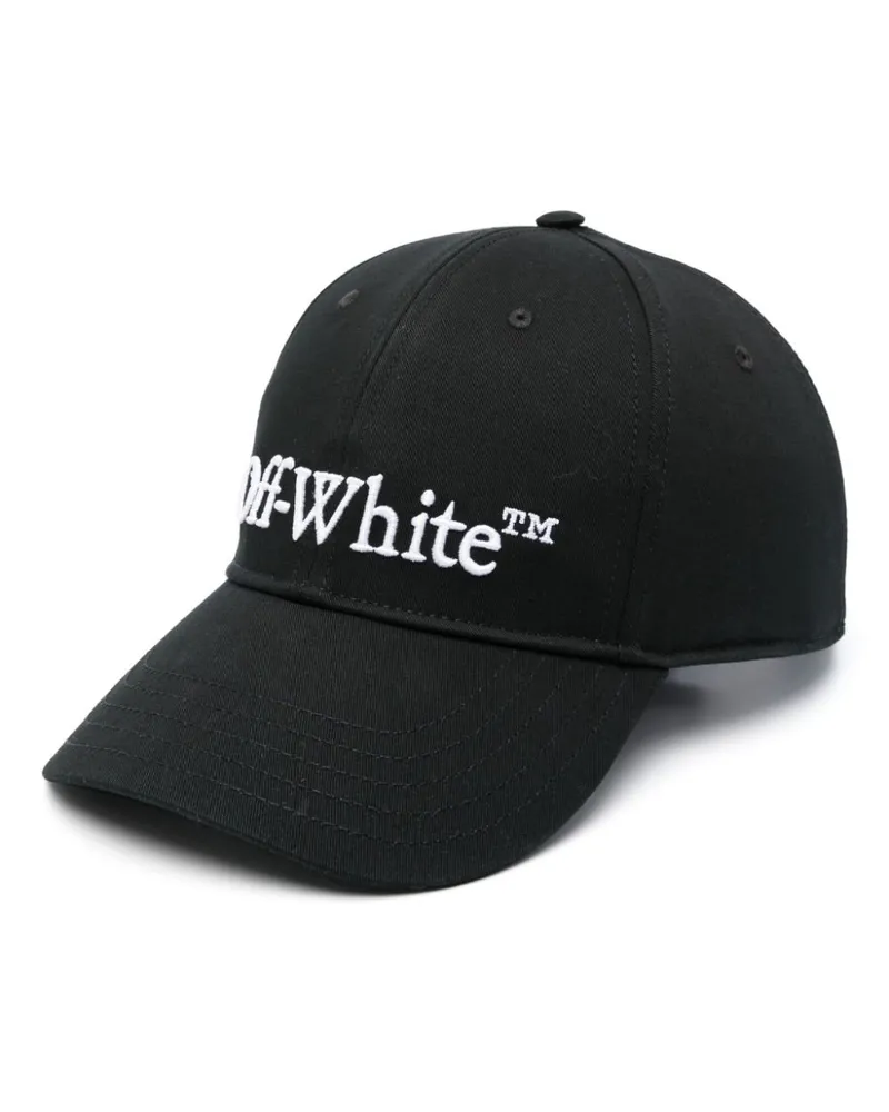 OFF-WHITE Logo Baseballkappe Black
