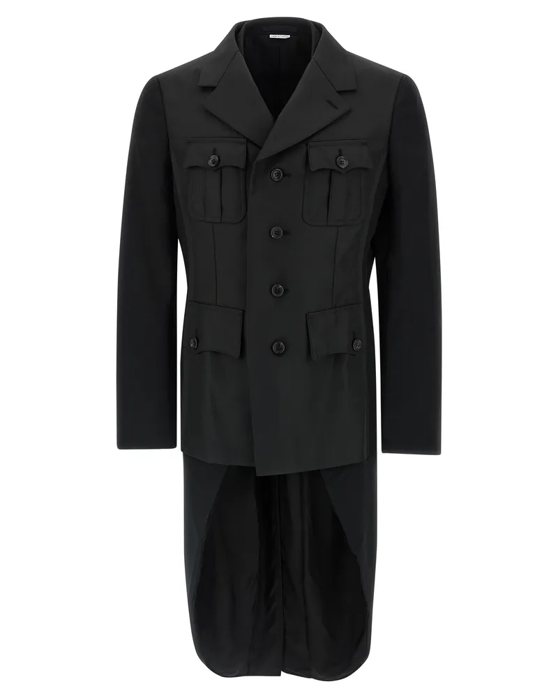 Comme des Garçons Doppelschicht Blazerjacke Black