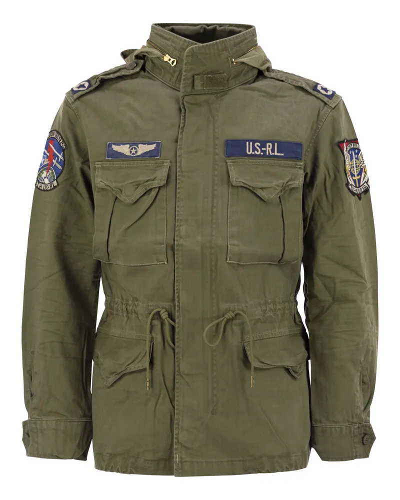 Ralph Lauren die legendäre Militärjacke mit Logo Olive
