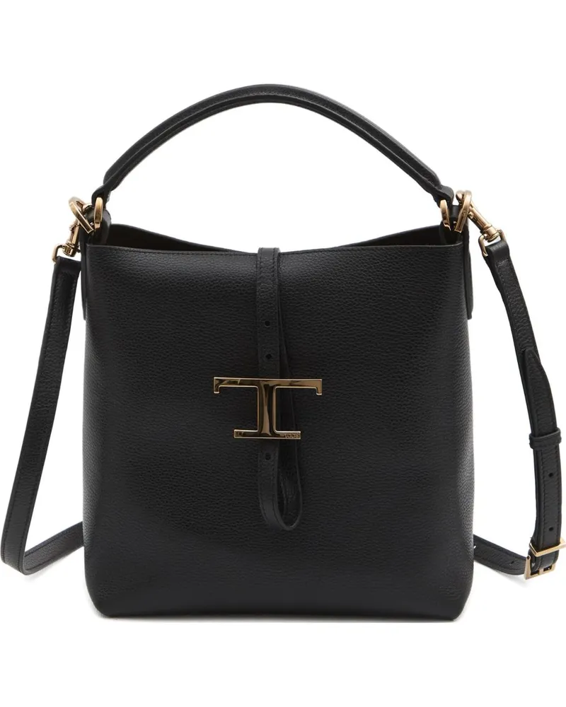 TOD'S Tod 's Mini Leder Eimerbeutel Black