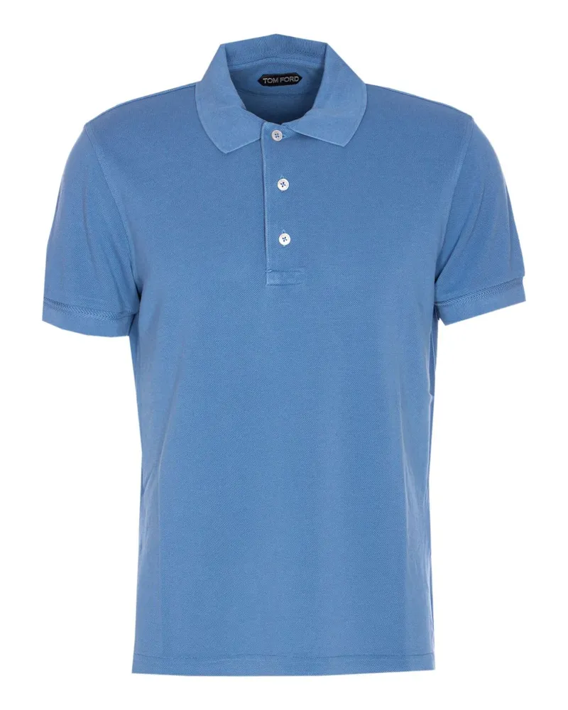 Tom Ford Lyocell Piquet Polo -Hemd Clear