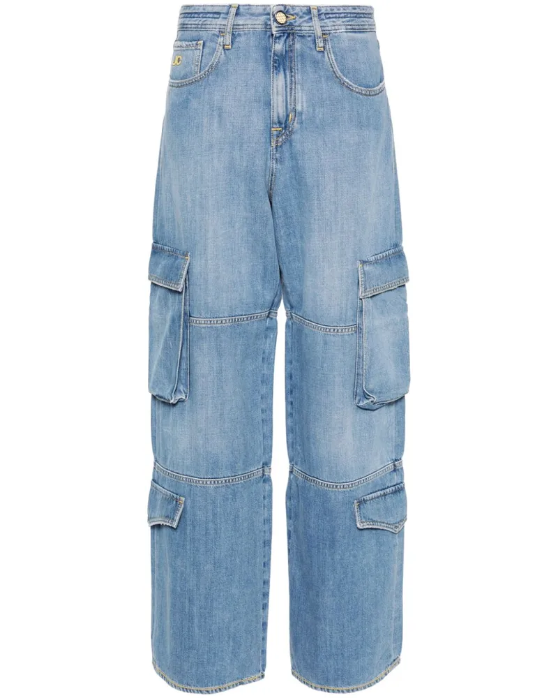 Jacob Cohën Riri entspannte Fit -Frachtjeans Blue