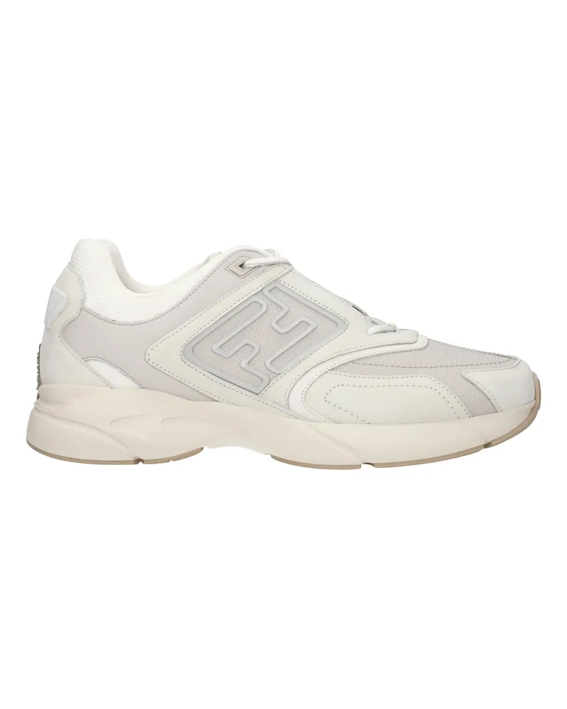 Fendi Sneaker schneller Mann Stoff Beige/Eis -