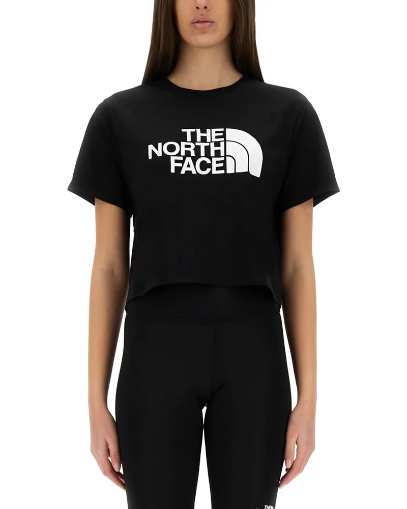 The North Face Das Nordgesicht "einfach" kurzer Taille T -Shirt Black