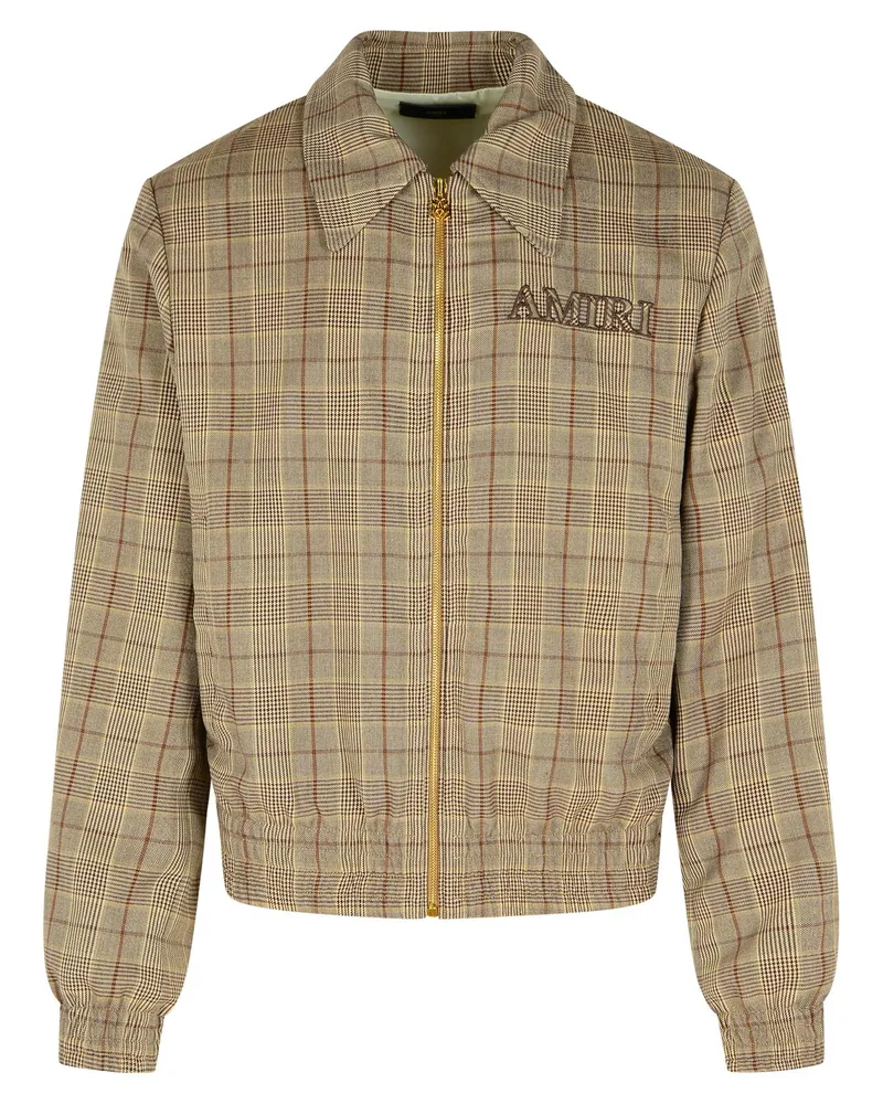 Amiri Beige Virgin Woll Mischjacke Beige