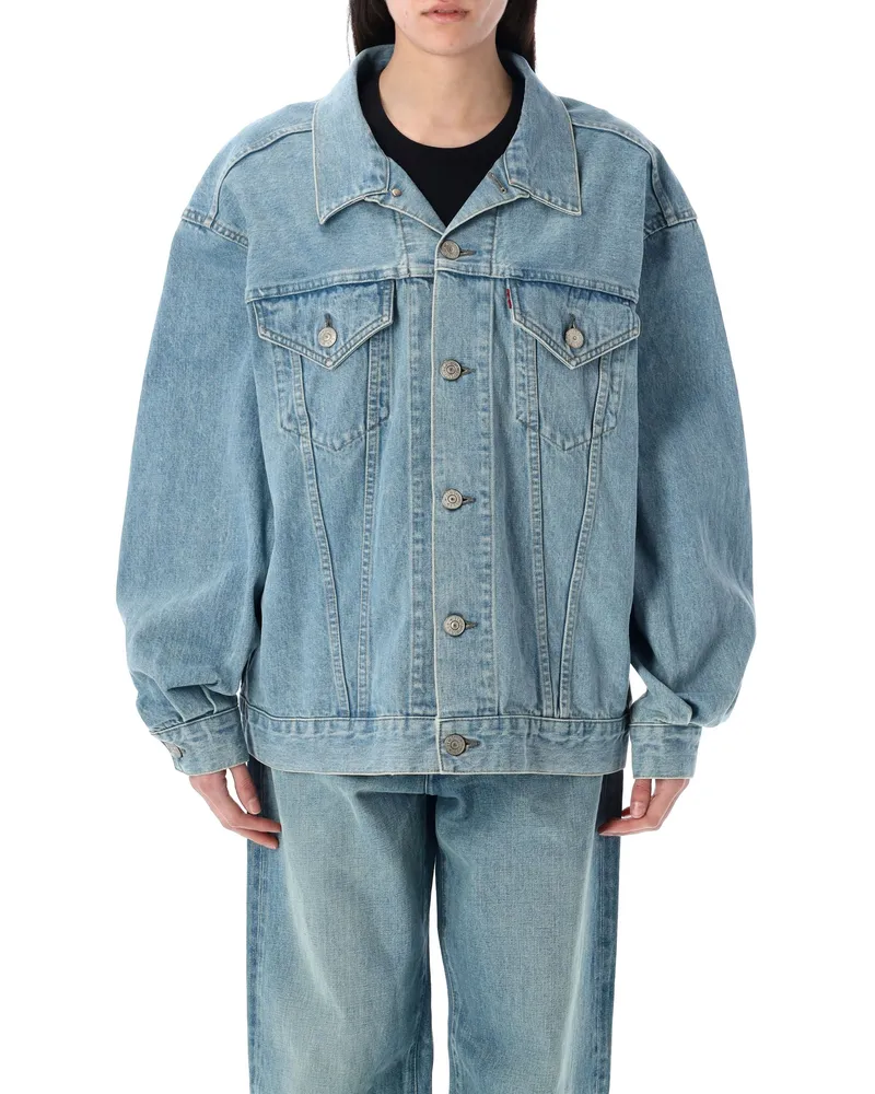 Junya Watanabe Coats Blau Blue