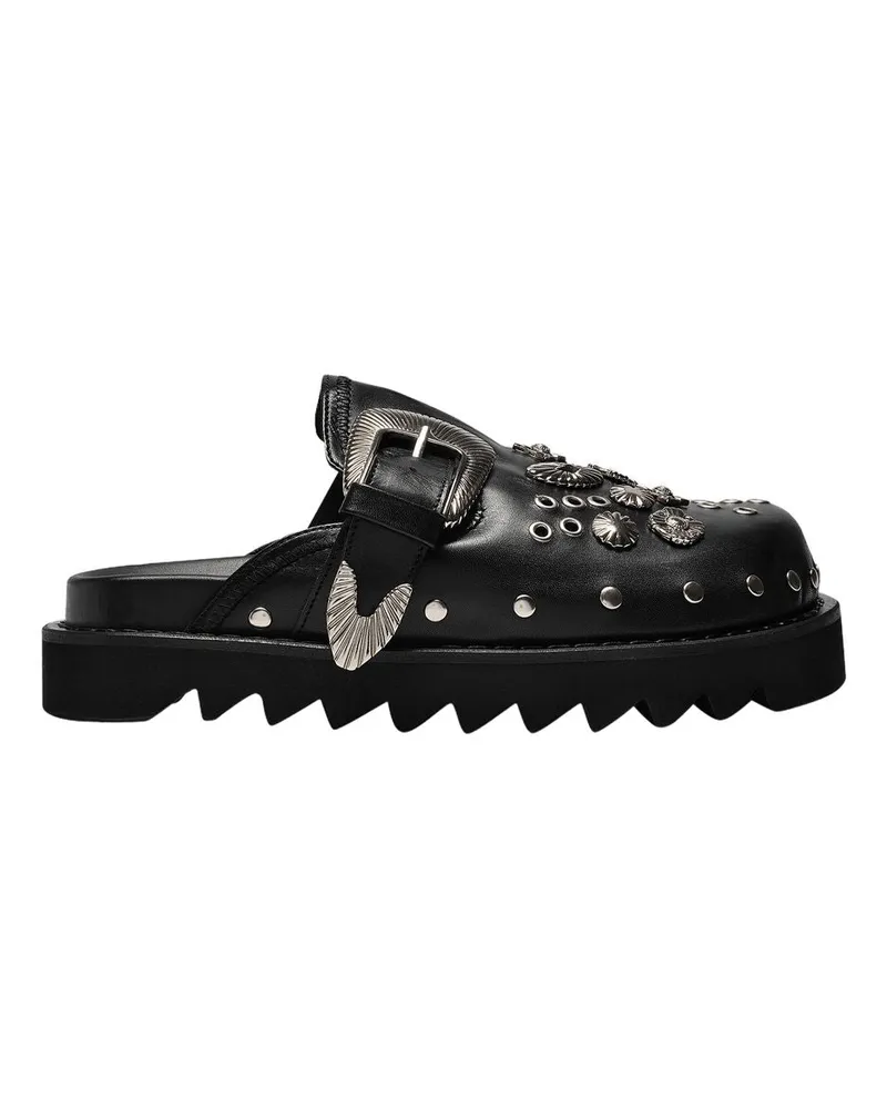 Toga AJ1058 Maultiere  schwarzes Leder Black