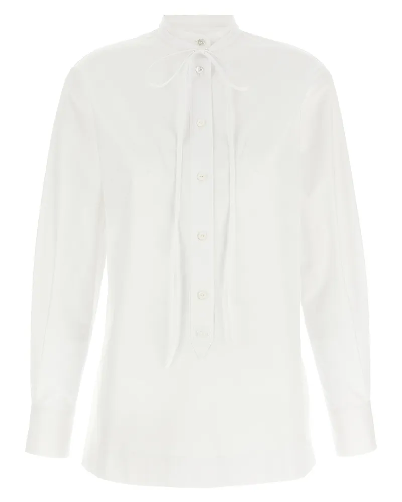 Gucci Hemd mit Doppel-G-Stickerei White