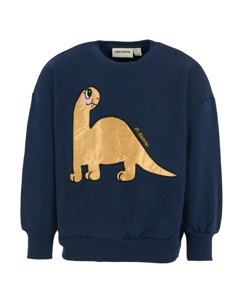 Mini Rodini Brontosaurus" Sweatshirt Blue