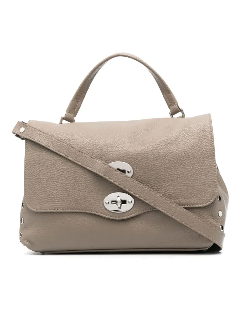 Zanellato Postina Daily Kleine Lederhandtasche Grey