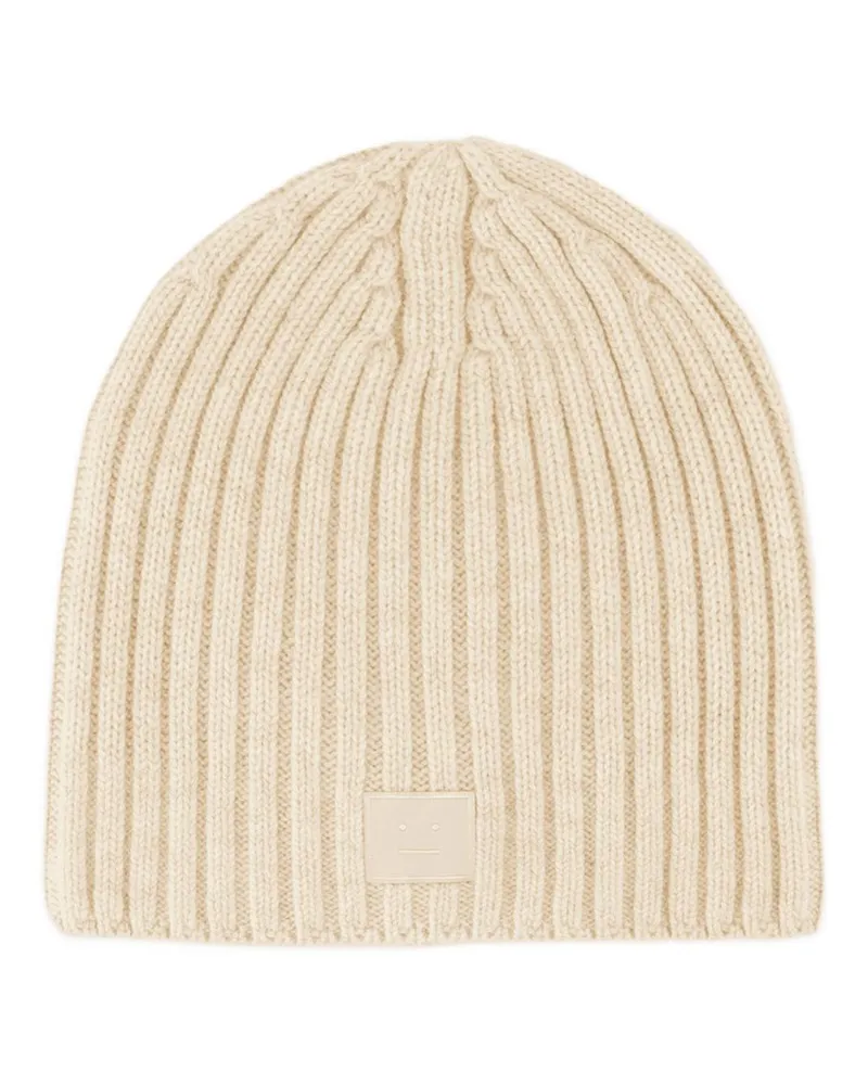 Acne Studios Kubi Yak Beanie  Wolle Beige Beige